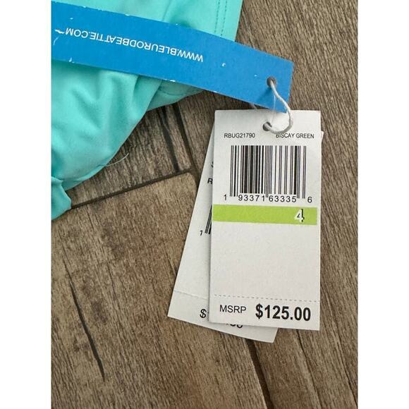 NWT Bleu Rod Beattie Women's Biscay Green One-Piece Swimsuit Size 4 - Picture 6 of 8